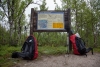 Informationstafel am Eingang zum Sarek Nationalpark