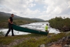 Portage (ca. 1 km) zum See Pieskehaure